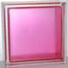Стеклоблок арктик розовый окрашенный изнутри Vitrablok 19х19х8