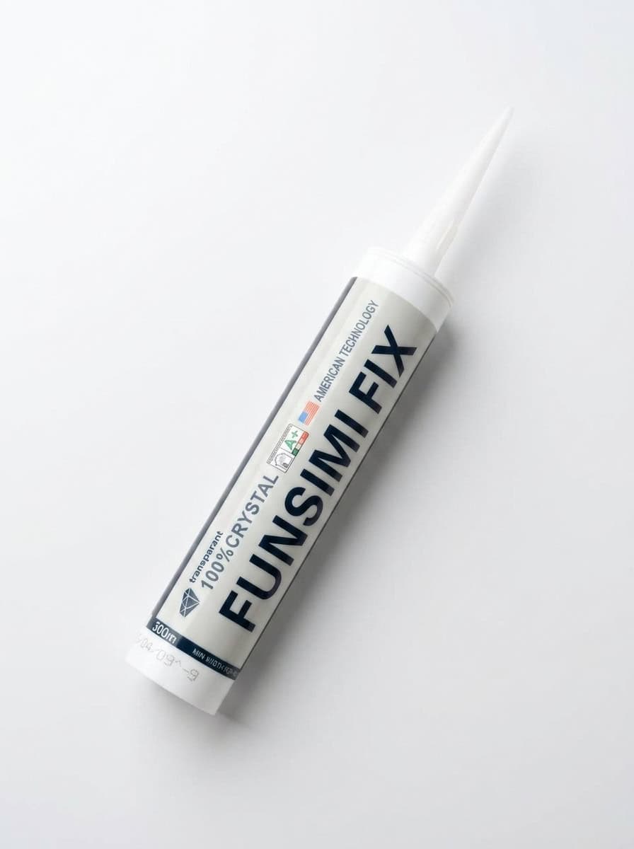 Клей монтажный прозрачный FUNSIMI FIX для стеклянных кирпичей, 300 мл