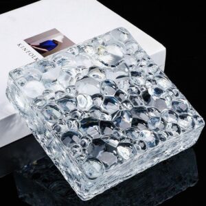 Стеклянный кирпич Glassio Bubble бесцветный 150х150х50 мм