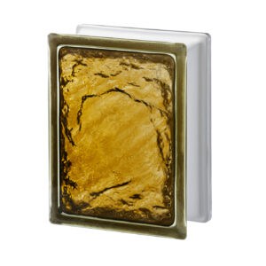 Стеклоблок Айс бронза Vitrablok 14,6x19,7x8