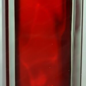 Красный стеклоблок Vitrablok 19х9х8 для интерьера и экстерьера.