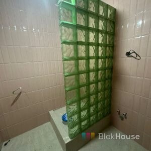 Душевая перегородка из стеклоблоков зеленые окраска в массе Vitrsablok