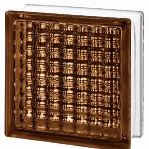 Стеклоблок сона бронза, окрашенный изнутри Vitrablok 19×19×8