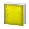Стеклоблок Айс желтый Vitrablok 19,7x19,7x8