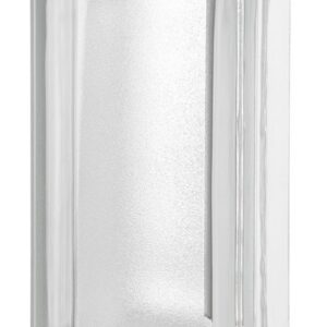 Стеклоблок половинка бесцветный Арктик для радиусных стен Vitrablok Allbend 19х9х8см.