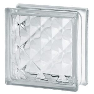 Стеклоблок бесцветный пирамида Vitrablok 19х19х8