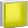 Стеклоблок самба желтый окрашенный изнутри Vitrablok 19х19х8