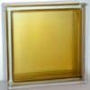 Гладкий коричневый стеклоблок Vitrablok для внутренней отделки.