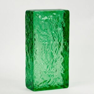 Стеклянный кирпич Glassio Айс зелёный 20x10x5 см