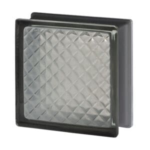 Стеклоблок инка молочный черный бриллиант Vitrablok 19х19x8