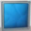 Стеклоблок полуматовый синий (матовый с одной стороны) Vitrablok 19x19x8 окрашенный изнутри