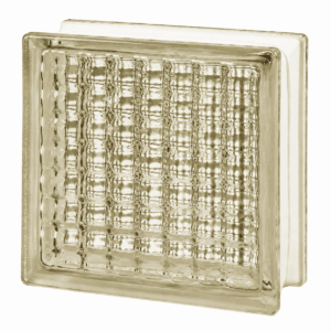 Стеклоблок сона коричневый, окрашенный изнутри Vitrablok 19×19×8