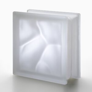 Стеклоблок бесцветный матовый волна Neutro Vetroarredo Q19 O SAT 19x19x8