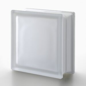 Стеклоблок полуматовый бесцветный гладкий Neutro Vetroarredo Q19T SAT 1 LATO 19x19x8