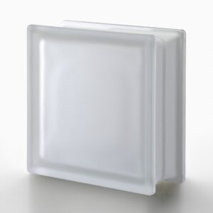 Стеклоблок матовый бесцветный гладкий Neutro Vetroarredo Q19/T SAT 19x19x8