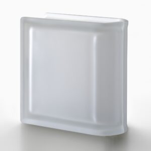 Торцевой стеклоблок матовый бесцветный гладкий Vetroarredo Neutro TER Lineare T SAT 19x19x8