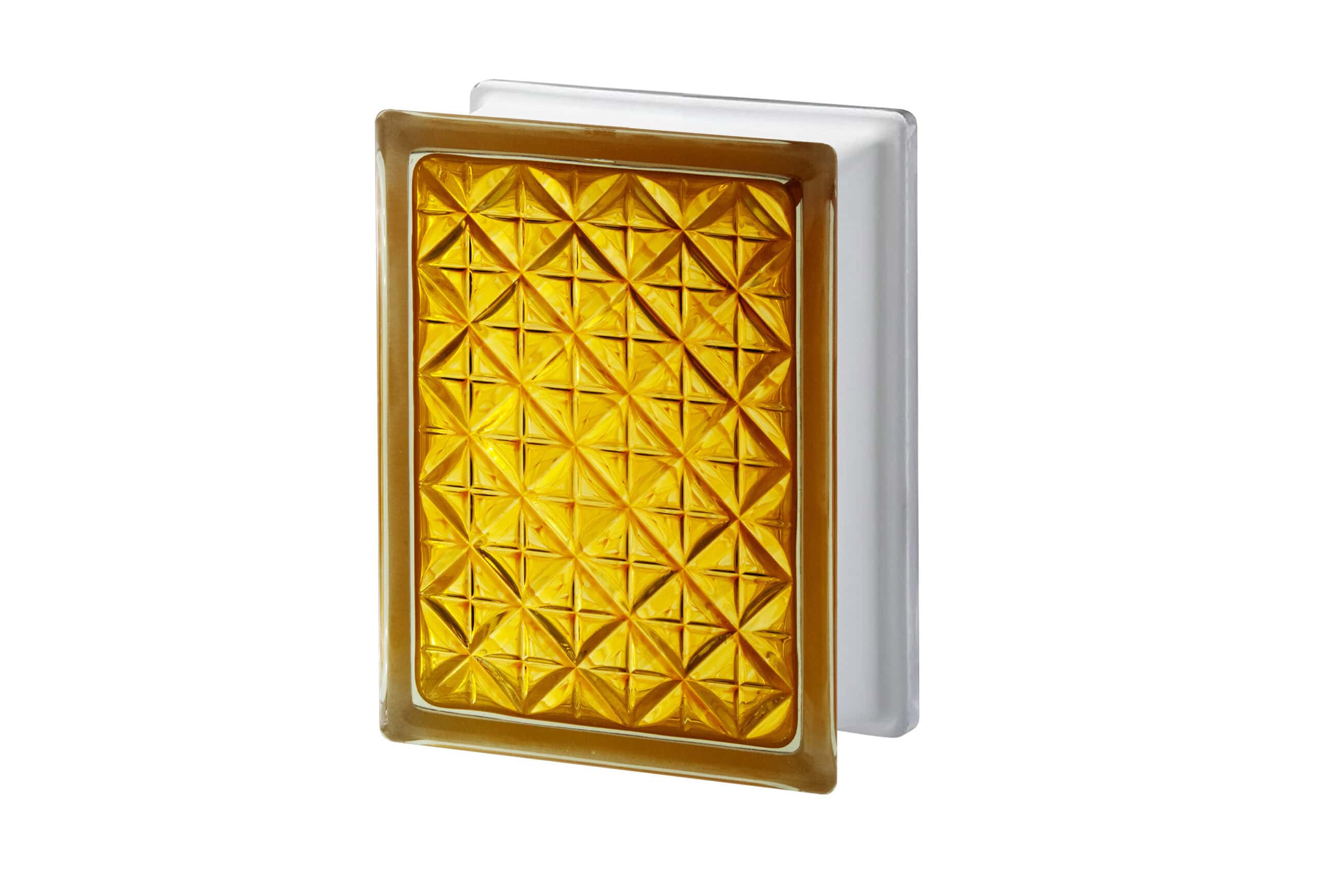 Стеклоблок Актис медовый Vitrablok 14,6×19,7×8 см