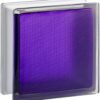 Стеклоблок самба фиолетовый окрашенный изнутри Vitrablok 19х19х8