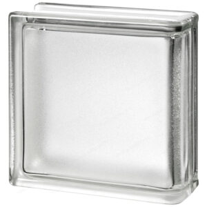 Торцевой стеклоблок бесцветный Арктик Vitrablok 19x19x8 — вид спереди