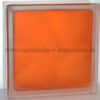 Стеклоблок матовый оранжевый Vitrablok 19x19x8 окрашенный изнутри