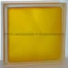 Стеклоблок матовый медовый Vitrablok 19x19x8 окрашенный изнутри