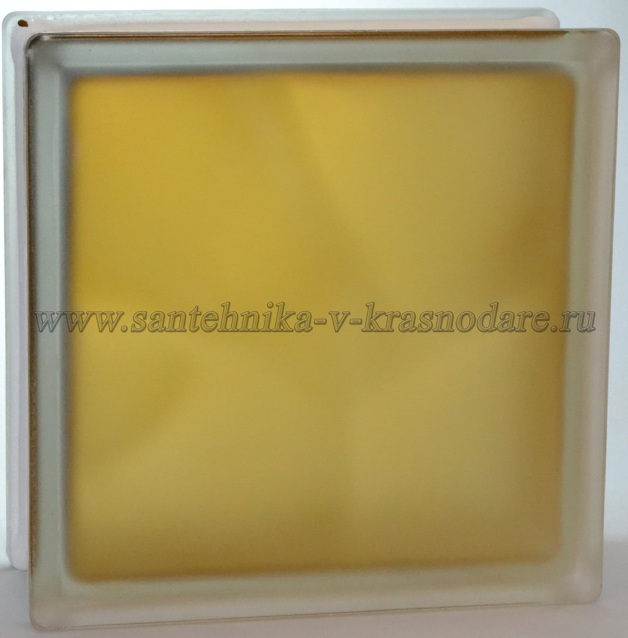 Стеклоблок матовый коричневый Vitrablok 19x19x8 окрашенный изнутри