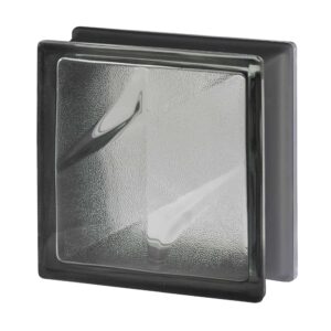 Стеклоблок бесцветный стелла черный бриллиант Vitrablok 19х19x8
